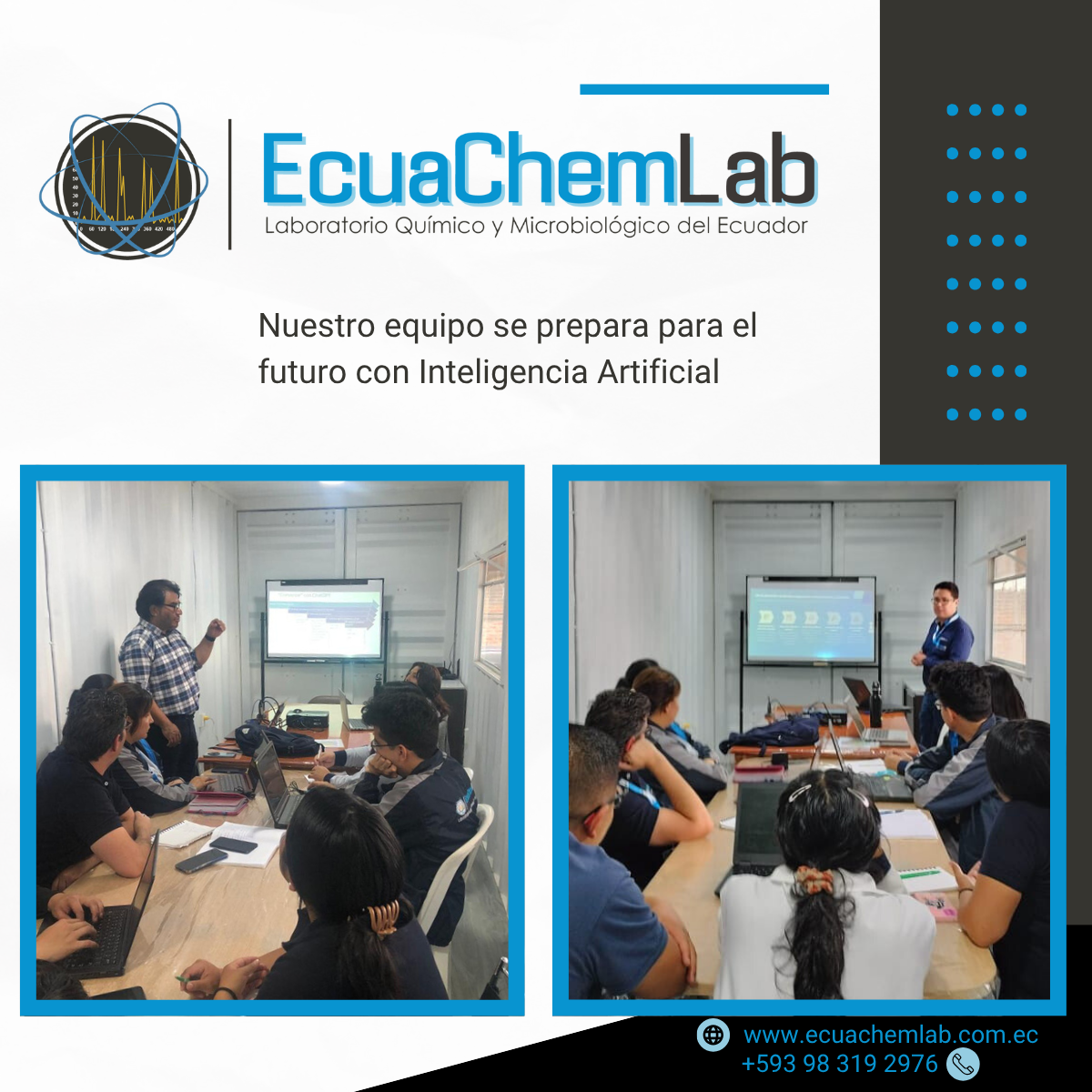 ECUACHEMLAB se prepara para el futuro con herramientas de IA.