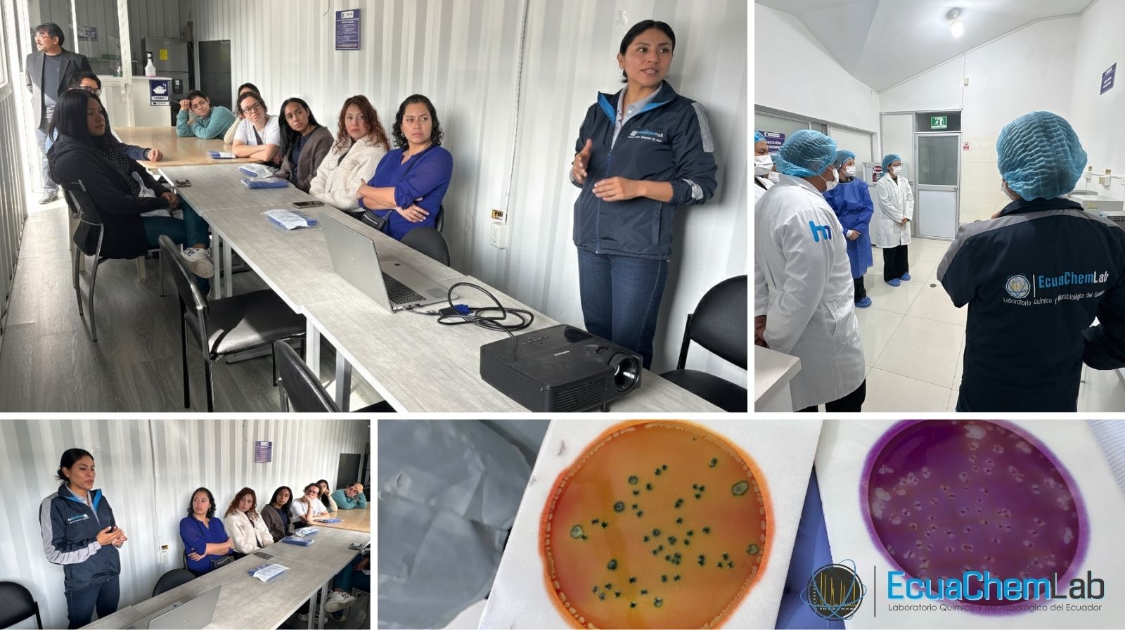 Visita técnica aplicada: estudiantes de la Universidad San Francisco de Quito en ECUACHEMLAB
